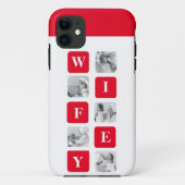 美しモダンい妻のためのコラージュ写真と赤い贈り物 Case-Mate iPhoneケース (裏面)