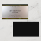 美しユニークモダンいグラマー銀金ゴールド素晴らし 名刺 (正面/裏面)