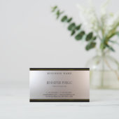 美しユニークモダンいグラマー銀金ゴールド素晴らし 名刺 (スタンド正面)