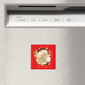 美し中国のいドラゴン新年2024 SqM マグネット (インサイチュ (食洗機))