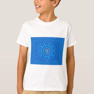 美し伝統的い青のベクトルパターンアートdes tシャツ