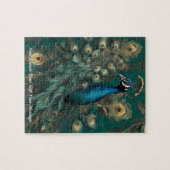 美し威厳のあるい輝き：ボホピーコック ジグソーパズル (横)