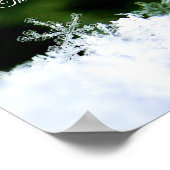 美し実在い雪の結晶が私の心のポスターを歌う ポスター (角)