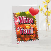 美し恋しく思い「お前」カードとハート。 カード (黄色い花)