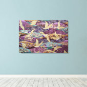 美し日本のい鶴 キャンバスプリント (インサイチュ (ウッドフロア))