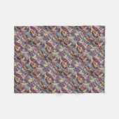 美し日本のい鶴 フリースブランケット (正面(横))