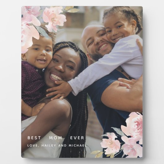 美し最高のい母エバー赤面フローラ写真 フォトプラーク (正面)