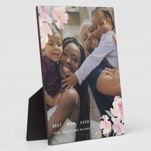 美し最高のい母エバー赤面フローラ写真 フォトプラーク (側面)