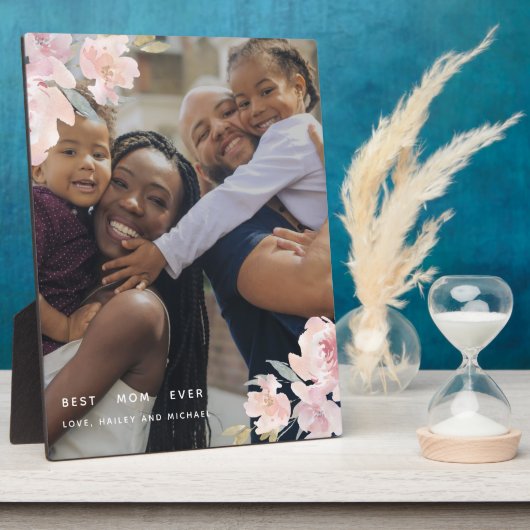 美し最高のい母エバー赤面フローラ写真 フォトプラーク (側面)