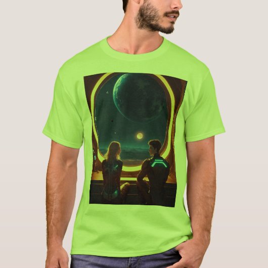美し最高の男性へいプリントのTシャツ Tシャツ (正面)