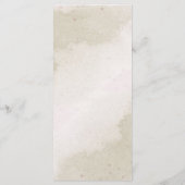 美し淡い色のい赤結婚黄色の花 メニュー (裏面)