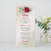 美し淡い色のい赤結婚黄色の花 メニュー (スタンド正面)