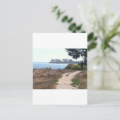 美し澄んい空のビーチ。 ポストカード (スタンド正面)