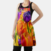 美し素晴らしいカラフルチューリップの花 エプロン (インサイチュ)