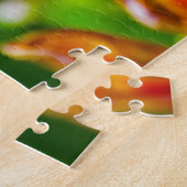 美し素晴らしいカラフルチューリップの花 ジグソーパズル (側面)