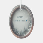 美し素晴らしいクリスマスの飾り ガラスオーナメント (正面左)