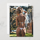 美し素晴らしいビキニの女の子の写真はがき ポストカード (正面/裏面)