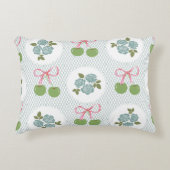 美し素晴らしいレースの背景の緑 アクセントクッション (正面)