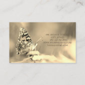 美し素晴らしい完璧なチョウチョウビジネス 名刺 (裏面)