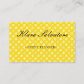 美し素晴らしい完璧な黄色の花 名刺 (正面)