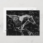 美し素晴らしい神秘的飛んでいるな翼の馬 ポストカード (正面/裏面)