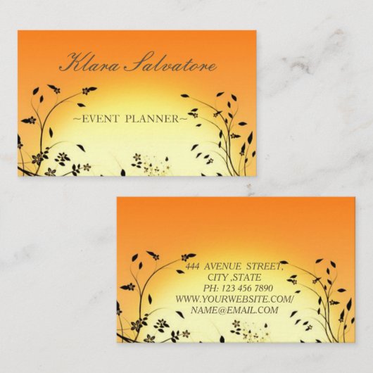 美し素晴らしい素晴らし日の出 名刺 (正面/裏面)