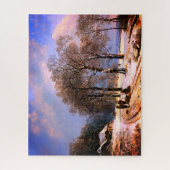 美し素晴らしい芸術の雪景色 ジグソーパズル (縦)