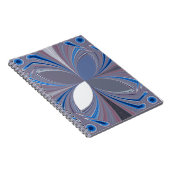 美し素晴らしい蝶ソフトブルーカラーアート ノートブック (右側)