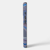 美し素晴らしい蝶ソフトブルーカラーアート Case-Mate iPhoneケース (裏面 / 左)