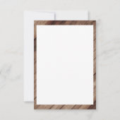 美し素朴い木樽とひまわり サンキューカード (裏面)