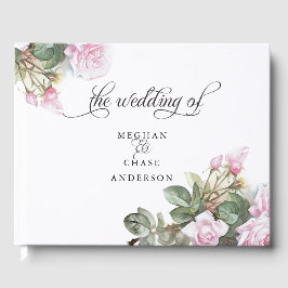 美し絵を描いピックローズベアフットブライド™ ゲストブック