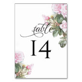 美し絵を描いピックローズベアフットブライド™ テーブルナンバー (裏面)