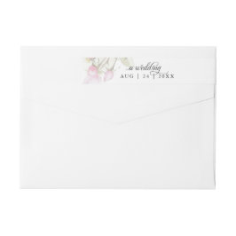 美し絵を描いピックローズベアフットブライド™ ラップアラウンドラベル