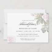 美し絵を描いピックローズベアフットブライド™ 招待状 (正面)