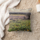 美し絵を描い地方中西部農場の風景 クッション (ブランケット)