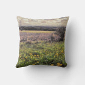 美し絵を描い地方中西部農場の風景 クッション (裏面)