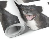 美し絵を描い犬のリアル ラッピングペーパー (ロールコーナー)