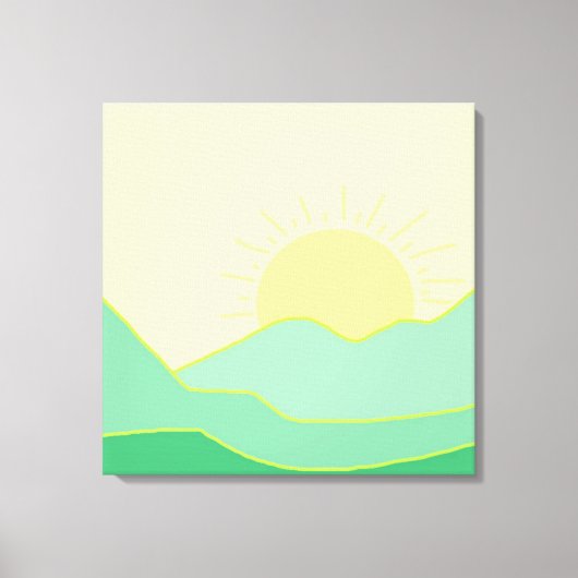 美し絵画い風景 キャンバスプリント (正面)