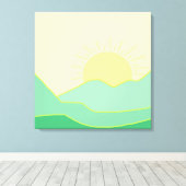 美し絵画い風景 キャンバスプリント (インサイチュ (ウッドフロア))