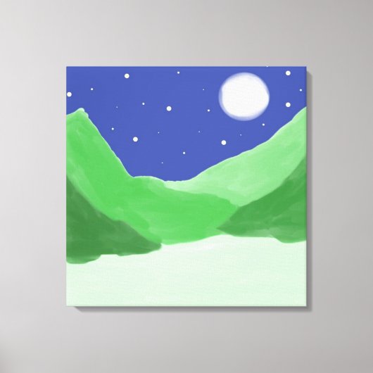 美し絵画い風景 キャンバスプリント (正面)