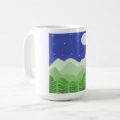 美し絵画い風景 コーヒーマグカップ (正面左)