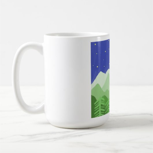 美し絵画い風景 コーヒーマグカップ (左)