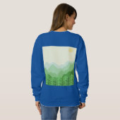 美し絵画い風景 スウェットシャツ (裏面フル)
