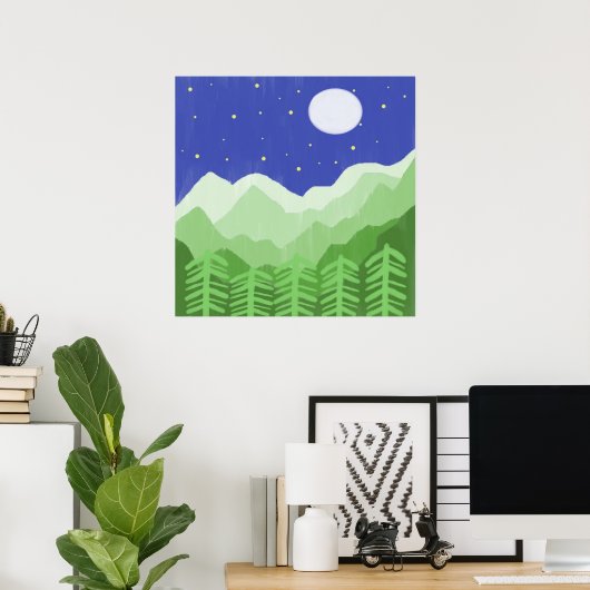 美し絵画い風景 ポスター (ホームオフィス)