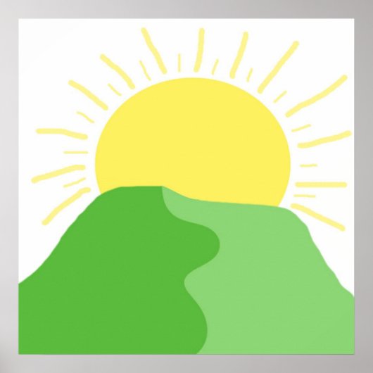 美し絵画い風景 ポスター (正面)