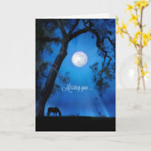 美し考えるい&あなたの恋しく思あなたの馬カード カード (黄色い花)