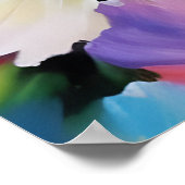 美し色彩の鮮やかい花 ポスター (角)