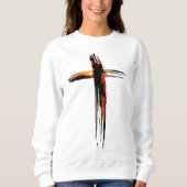 美し芸術的い素朴クリスマス スウェットシャツ (正面)