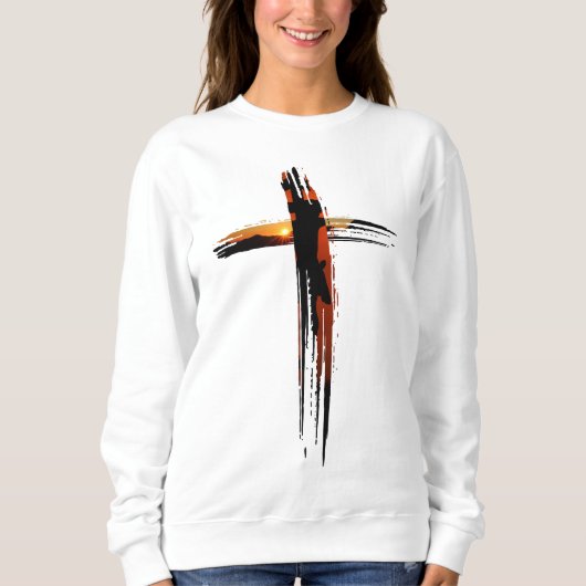 美し芸術的い素朴クリスマス スウェットシャツ (正面)