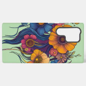 美し芸術的い花のセット SAMSUNG GALAXYケース (裏面横)